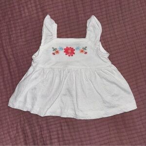 Just one you Red and White Floral Camisole Sleeveless Top